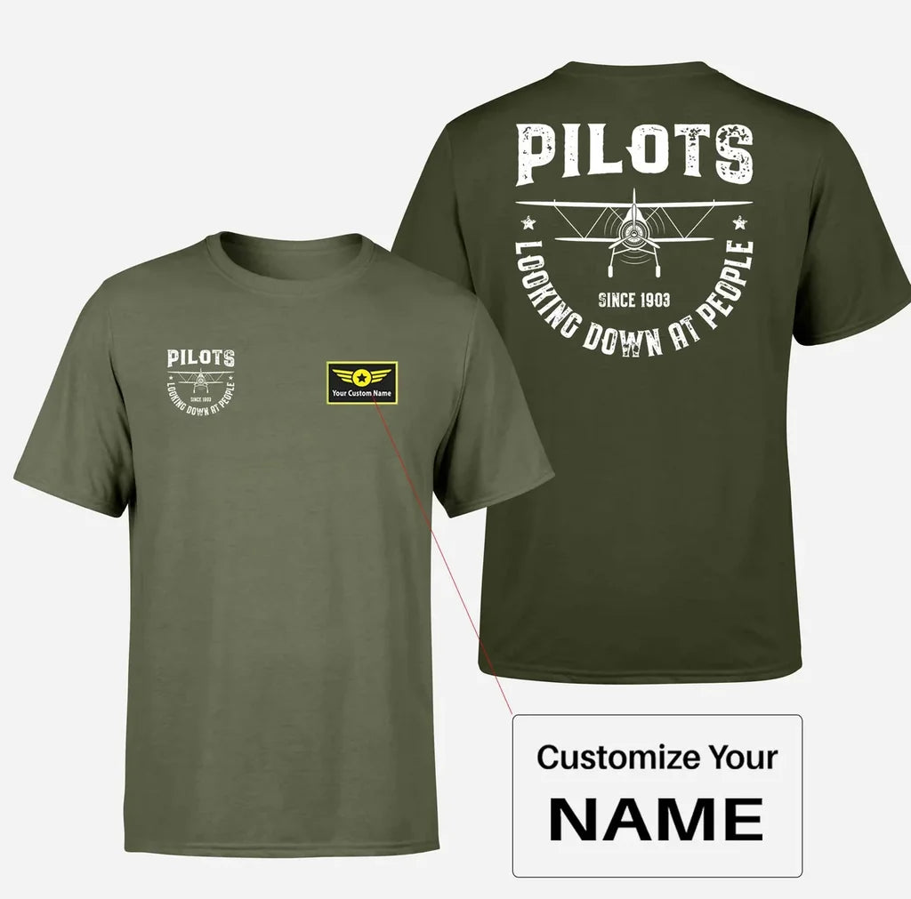 Pilots Looking Down at People Since 1903 Designed Double-Side T-Shirts - view 13