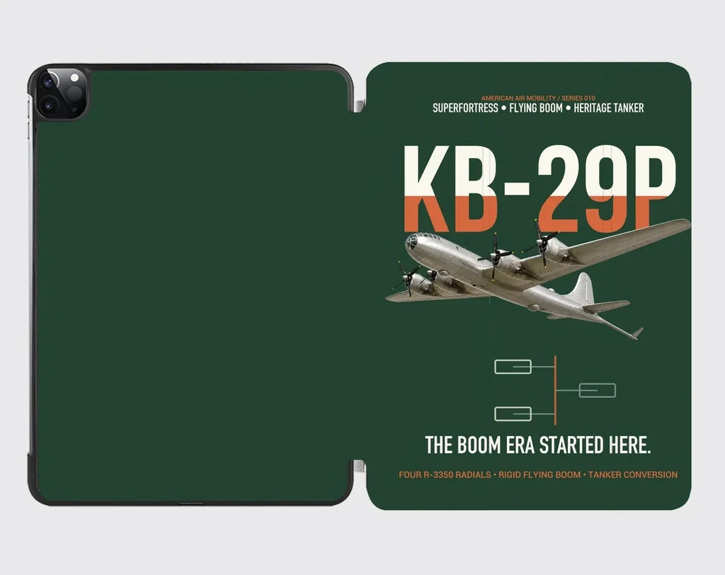 KB-29P SUPERFORTRESS design on dark green ipad tablet case