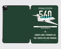 Thumbnail for Cessna Citation 560 - Citation V design on dark green ipad tablet case