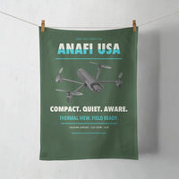 Thumbnail for Parrot ANAFI USA design on dark green towel