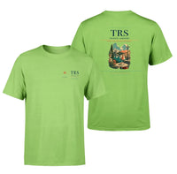 Thumbnail for Trieste Airport (TRS) design printed on light green double-side t-shirt