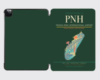 Thumbnail for Phnom Penh International Airport (PNH) design on dark green ipad tablet case