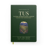 Thumbnail for Tucson International Airport (TUS) design on dark green notebook