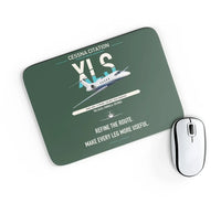 Thumbnail for Cessna Citation XLS design on dark green rectangle mouse pad