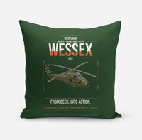 Thumbnail for Westland Wessex HU5 design on dark green pillow
