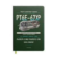 Thumbnail for PT6E-67XP design on dark green notebook