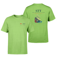 Thumbnail for Cyril E. King Airport (STT) design printed on light green double-side t-shirt