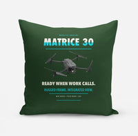 Thumbnail for DJI Matrice 30 design on dark green pillow
