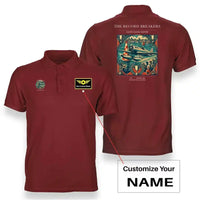 Thumbnail for VINTAGE G4030 - The Record Breakers - Double-Side Polo T-Shirt design on red+name