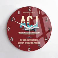 Thumbnail for Airbus ACJ330neo / exact ACJ330-800 design on dark red no frame wall clock