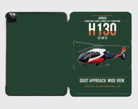 Thumbnail for Airbus H130 design on dark green ipad tablet case