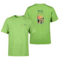 Thumbnail for Ivalo Airport (IVL) design printed on light green double-side t-shirt
