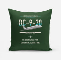 Thumbnail for McDonnell Douglas DC-9-30 design on dark green pillow