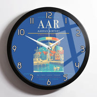 Thumbnail for Aarhus Airport AAR Wall-Clock Framed - Blue