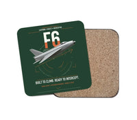 Thumbnail for English Electric Lightning F6 design on dark green 1 piece coaster