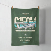 Thumbnail for Cessna 150M design on dark green towel