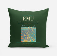 Thumbnail for Región de Murcia International Airport (RMU) design on dark green pillow