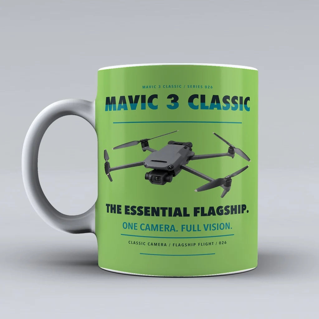 Mavic 3 Classic Mug design on light green dji