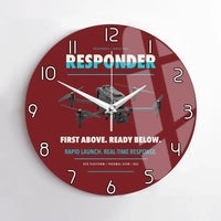 Thumbnail for BRINC Responder design on dark red no frame wall clock