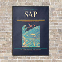 Thumbnail for Ramón Villeda Morales International Airport SAP — San Pedro Sula vertical canvas print - framed - navy blue background