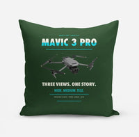 Thumbnail for DJI Mavic 3 Pro design on dark green pillow