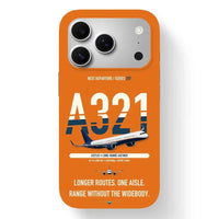 Thumbnail for Airbus A321LR Case design on orange iphone case