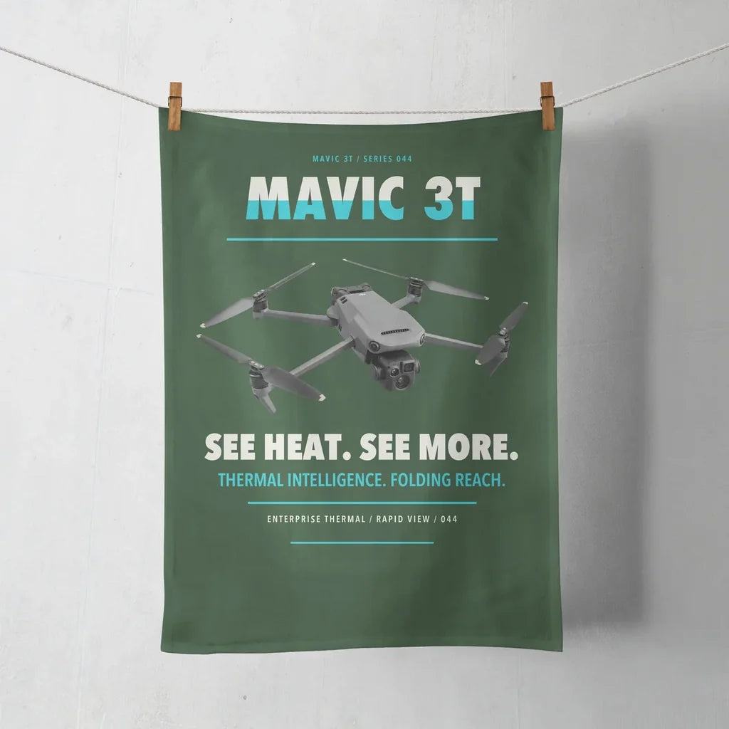 DJI Mavic 3 Thermal design on dark green towel