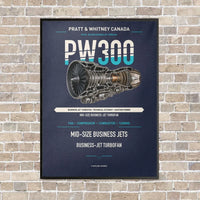 Thumbnail for PW300 vertical canvas print - framed - navy blue background