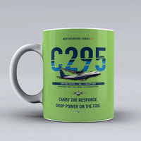 Thumbnail for C295 Firefighter Mug design on light green airbus