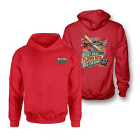 Thumbnail for SIGNAL 567 - Built Small Flown With Big Dreams - Double-Side Hoodie design on red double side hoodie