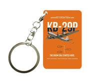 Thumbnail for KB-29P SUPERFORTRESS design on orange designed key chain, double-side print