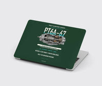 Thumbnail for PT6A-67 design on dark green MacBook case