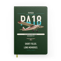Thumbnail for Piper PA-18 Super Cub design on dark green notebook