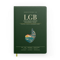 Thumbnail for Long Beach Airport (Daugherty Field) (LGB) design on dark green notebook