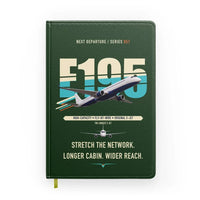 Thumbnail for Embraer E195 design on dark green notebook