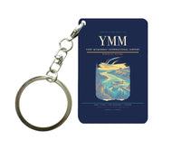 Thumbnail for Fort McMurray International Airport (YMM) design on navy blue key chain