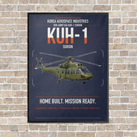 Thumbnail for Korea Aerospace Industries KUH-1 Surion vertical canvas print - framed - navy blue background