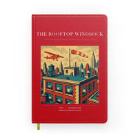Thumbnail for VINTAGE G4312 - The Rooftop Windsock - Designed Notebooks design on red