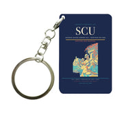 Thumbnail for Antonio Maceo Airport (SCU) design on navy blue key chain