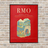 Thumbnail for Chisinau Eugen Doga International Airport RMO - Canvas Framed - Red