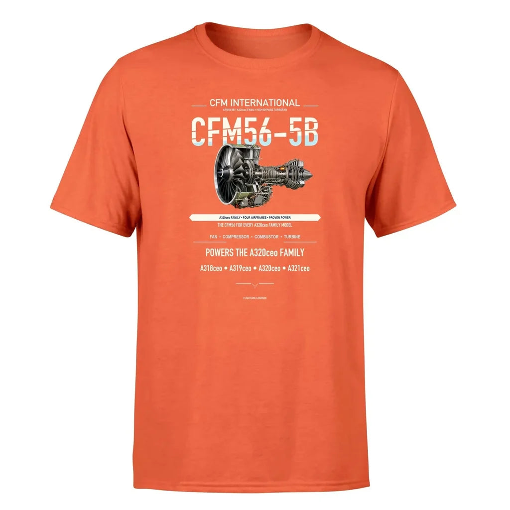 CFM56-5B design on orange single side