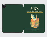 Thumbnail for Sibiu International Airport (SBZ) design on dark green ipad tablet case