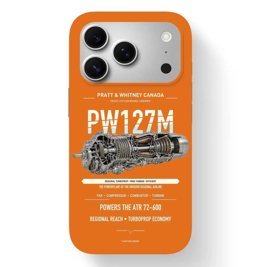 PW127M Case design on orange iphone case