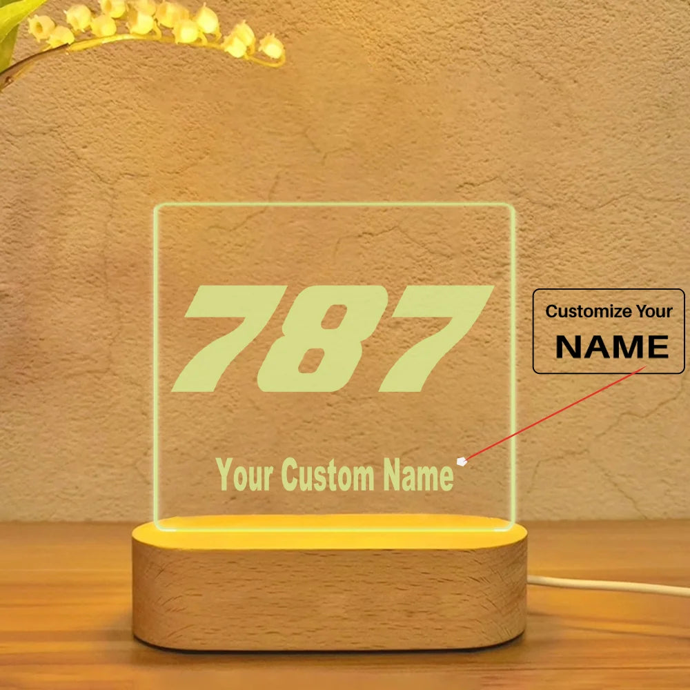 787 Flat Text Designed Night Lamp - view 13