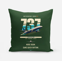 Thumbnail for Boeing 737 MAX 9 design on dark green pillow