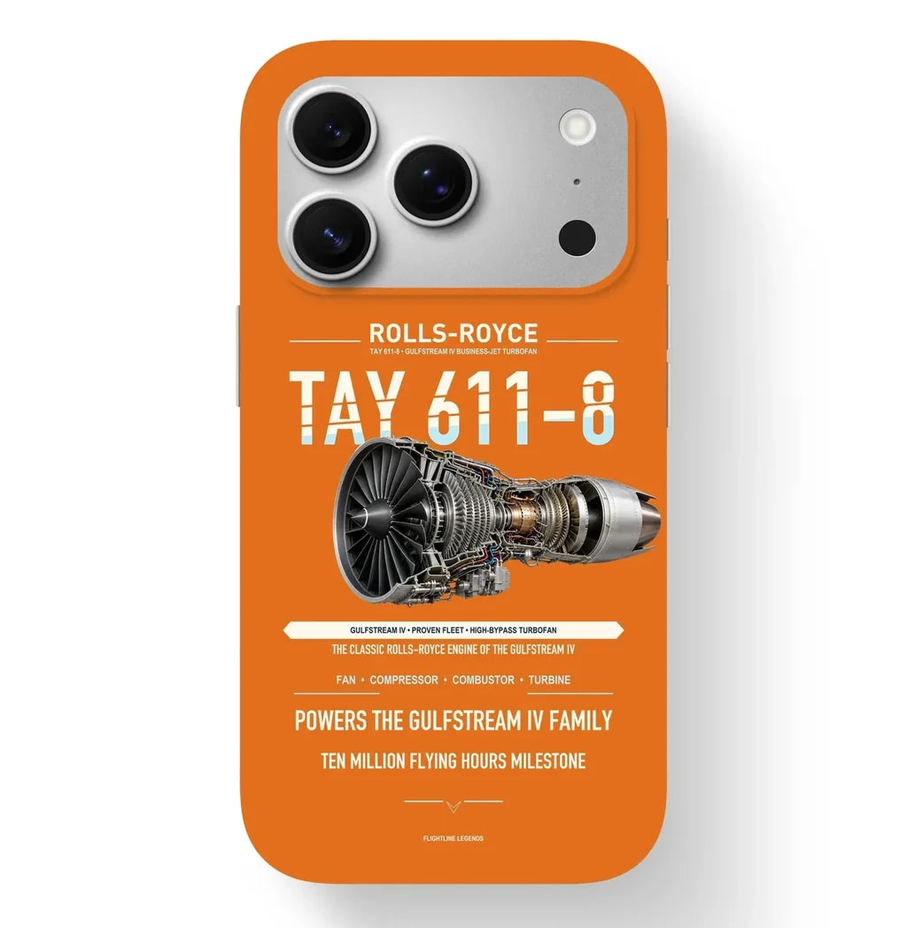 TAY 611-8 Case design on orange iphone case