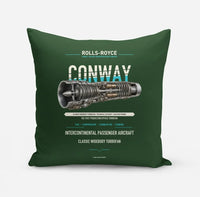 Thumbnail for CONWAY design on dark green pillow