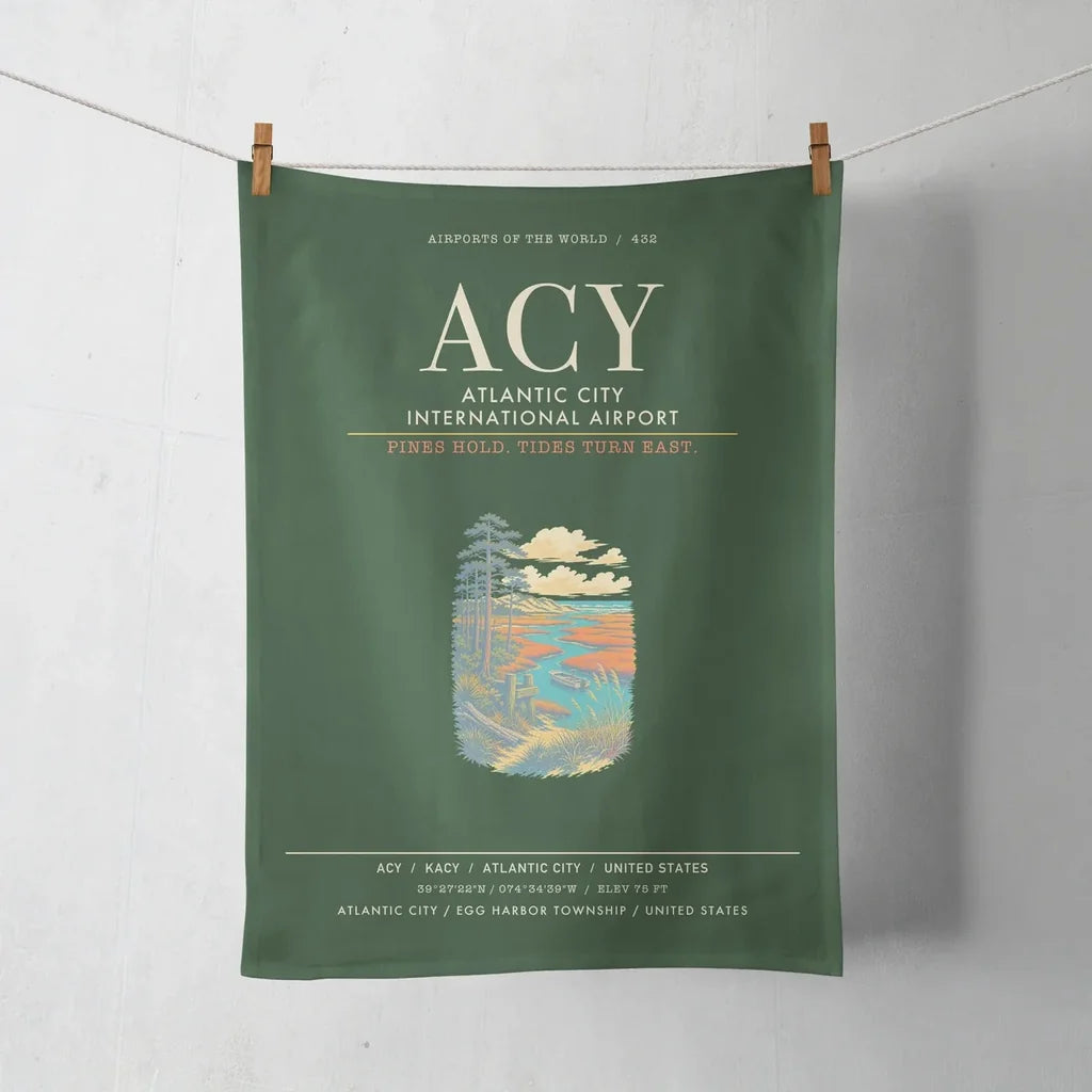 Atlantic City International Airport ACY - Dark Green