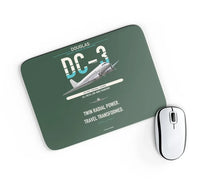 Thumbnail for Douglas DC-3 design on dark green rectangle mouse pad