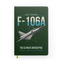 Thumbnail for F-106A Delta Dart design on dark green notebook